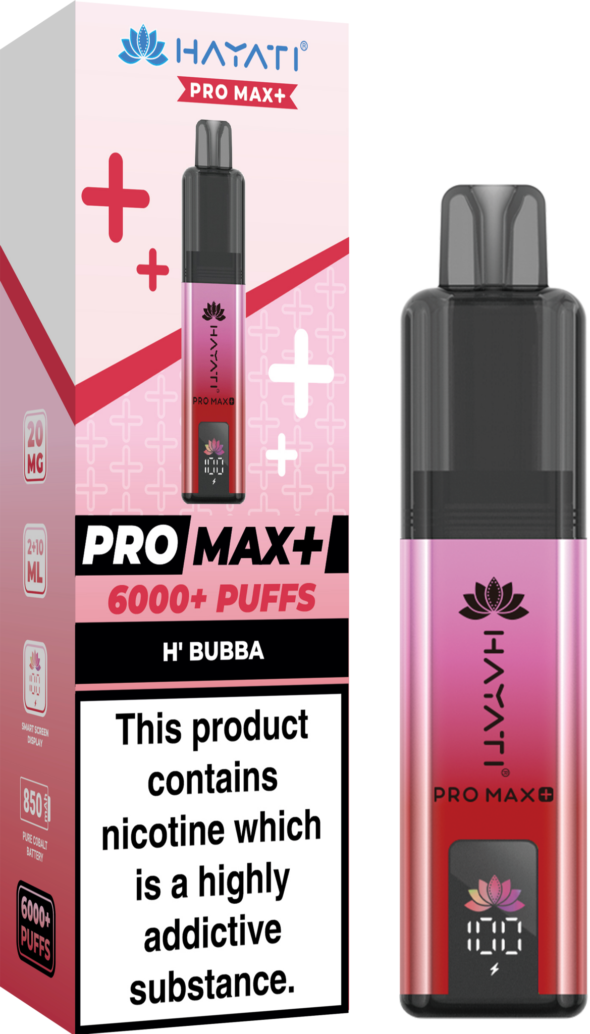Hayati Pro Max+ 6000 Puffs Prefilled Kit - Noble Vape H-Bubba