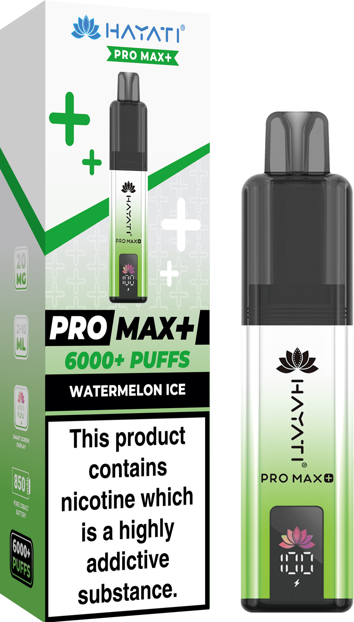 Hayati Pro Max+ 6000 Puffs Prefilled Kit - Noble Vape Watermelon-Ice