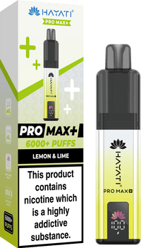 Hayati Pro Max+ 6000 Puffs Prefilled Kit - Noble Vape Lemon-Lime